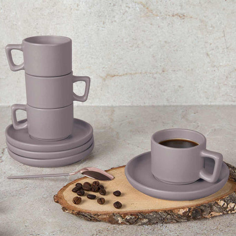 Juego De 4 Tazas De Espresso + 4 Piezas, Imagen lifestyle