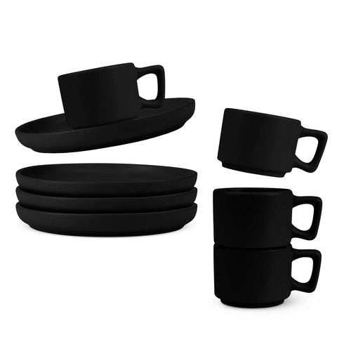 4+4 piece espresso cup set