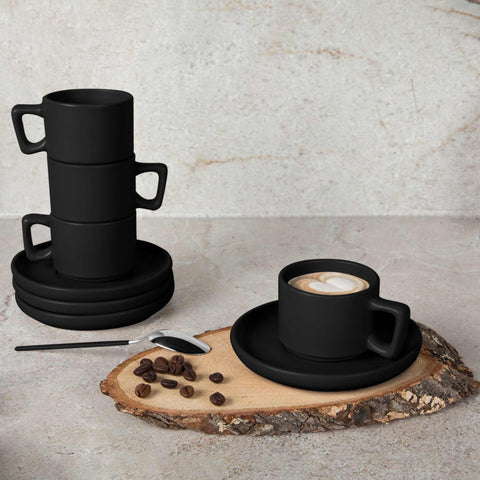 4+4 piece espresso cup set