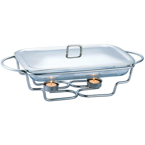 BH/1381, escalfador d'aliments rectangular de 3 l, acer inoxidable, escalfador d'aliments, rectangular
