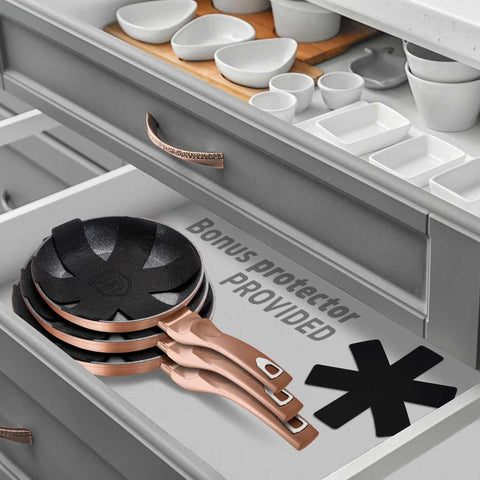 BH/1509NPR, RENEW, BH/1509N,BH/1948, Sartén 24cm, oro rosa, sartén 24 cm, sartén, sartén, batería de cocina, cocina,Berlinger Haus, Promintra
