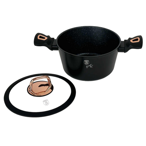 BH/1641NW,BH/1641N,BH/8357,Casserole with lid 20cm,Black,Rose Gold,20 cm casserole,casserole,pot,casserole with lid,cookware,cooking,Pots & Casseroles