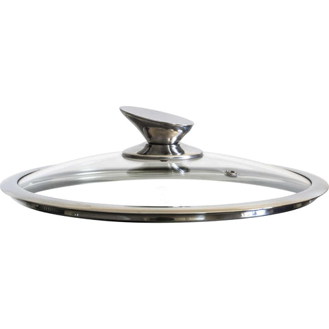 Product image of Glass lid 20cm. Part of the Metallic Line . Features: • Material: tempered glass and stainless steel • Size: 20 cm REGISTERED DESIGN BY BERLINGER HAUS!. (Studio view). Official Berlinger Haus product, boosted by Promintra sl.