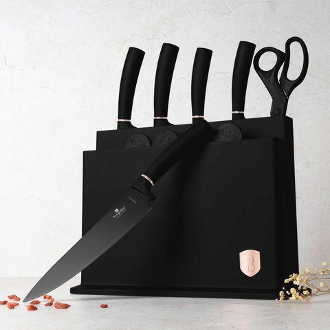 Juego De 11 Cuchillos Con Soporte Y Tabla De Cortar., Imagen lifestyle