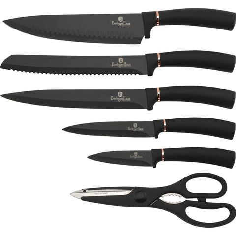 Set De 7 Cuchillos Con Soporte