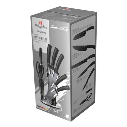 Juego De 8 Cuchillos Con Soporte De Acrílico, Embalaje del producto