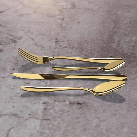 Set De Cubiertos De 4 Piezas Con Bolsa De Lona De Viaje Y Espejo., Imagen lifestyle