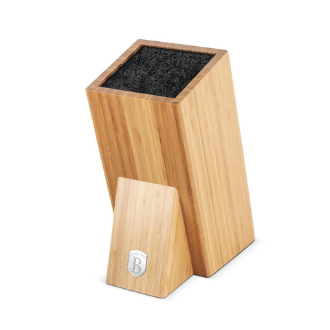 Set De 6 Cuchillos Con Soporte De Bambú