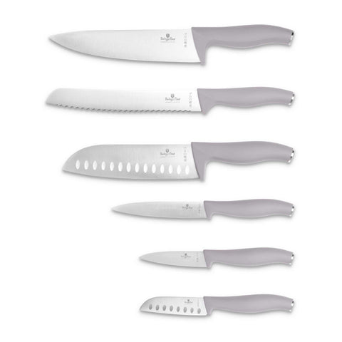 BH/2953, blockknives, colección topo, color topo mate, cuchillo, cuchillos, cuchillos de bloque, juego de cuchillos, juego de cuchillos de 6 piezas, Knivesset, Taupe Collection