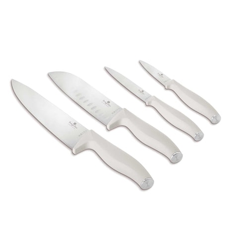 BH/2959A, conjunto de 4 facas, creme fosco, conjunto de 4 facas a., conjunto de facas, facas, faca