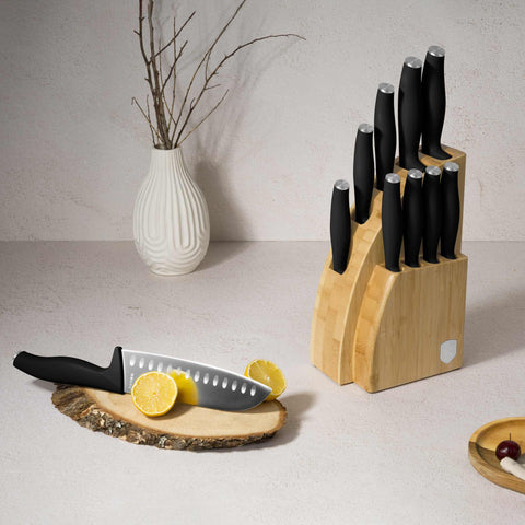 Juego De 10 Cuchillos Con Soporte De Bambú, Imagen lifestyle