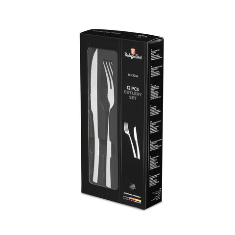 Juego De Cubiertos De 12 Piezas Con Cuchillo Para Carne, Embalaje del producto
