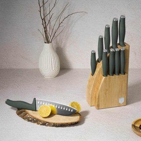 Juego De 10 Cuchillos Con Soporte De Bambú, Imagen lifestyle