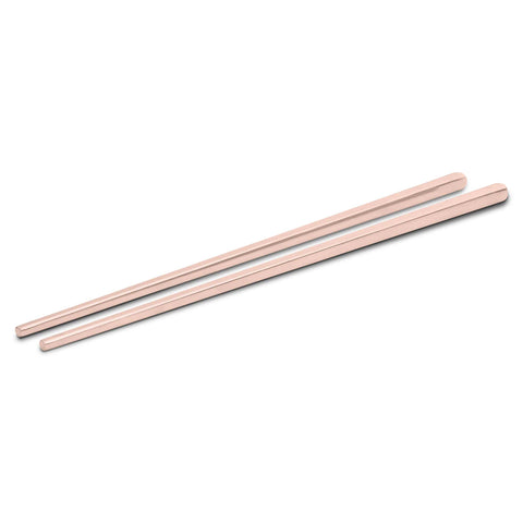 Juego De 12 Palillos Con Revestimiento PVD De Oro Rosa
