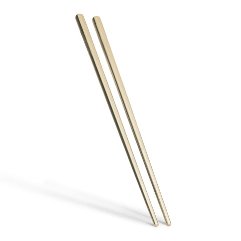 Product image of 12pcs chopstick set with champagne gold PVD coating. Part of the Cutlery sets . Features: • Material: stainless steel • Include: • 12 pcs chopstick (6 pair) • Size: 23,5 cm • Color: champagne. (Studio view). Official Berlinger Haus product, boosted by Promintra sl.
