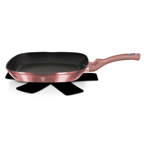 BH/6027,BH/6086,Sartén grill 28cm,Rosa,Sartén grill 28 cm,Sartén,Sartén,Sartén grill,Utensilios de cocina,Cocinar