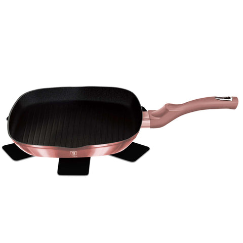 BH/6027,BH/6086,Sartén grill 28cm,Rosa,Sartén grill 28 cm,Sartén,Sartén,Sartén grill,Utensilios de cocina,Cocinar