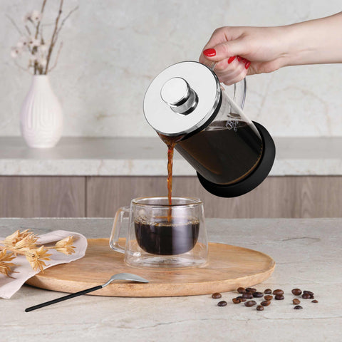 Cafetera de émbolo para café y té de 600 ml