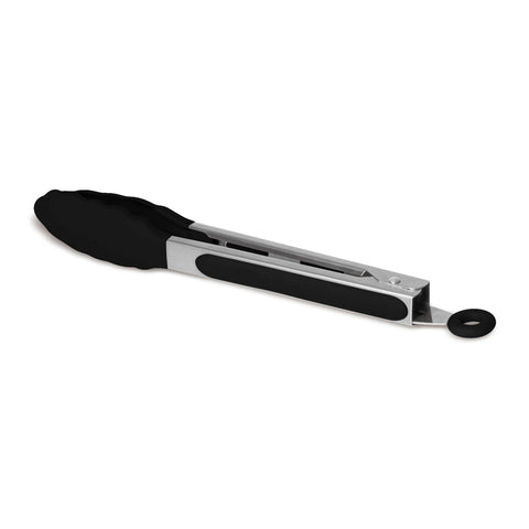 Imatge del producte de la pinça per a aliments. Forma part de la col·lecció Black Vantage/Matte Black/Black Silver. Característiques: • Material: acer inoxidable i silicona • Color: negre. (Vista d'estudi). Producte oficial de Berlinger, impulsat per Promintra sl.