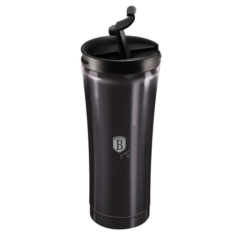 BH/6405A, Tassa de cafè de 0,5 L, Gris fosc, Tassa de cafè, Tassa de cafè de viatge, Ampolla, Flascó
