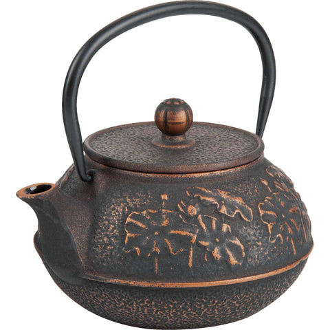 BH/6531, Tetera de hierro fundido de 850 ml, color negro, tetera, hierro fundido, tetera de hierro fundido,Black Rose Collection, cookwareset, ehome, frypan, pot, tea-coffee