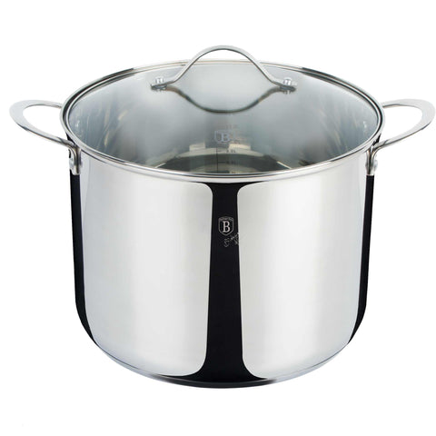 Panela de 24 cm com tampa, aço inoxidável, BH/6583W, panela de 24 cm, panela, panela com tampa, panela, utensílios de cozinha, cozinha