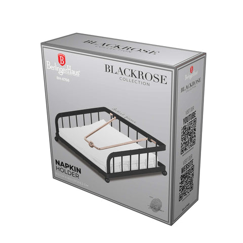 BH/6768, Servilletero, Negro, Oro Rosa, Utensilios de Cocina