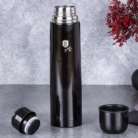 BH/6819, Termo de 1,0 l, Negro, Termo, Almacenamiento de alimentos, Frasco