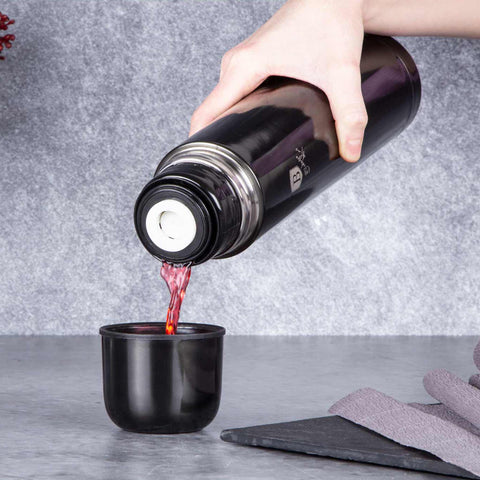 BH/6819, Termo de 1,0 l, Negro, Termo, Almacenamiento de alimentos, Frasco