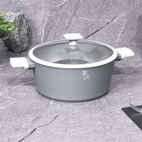 BH/7068,BH/7068N,BH/8287,Cacerola con tapa 28cm,Gris mate,Cacerola 28 cm,Cacerola,Olla,Cacerola con tapa,Batería de cocina,Cocina,Ollas y cazuelas