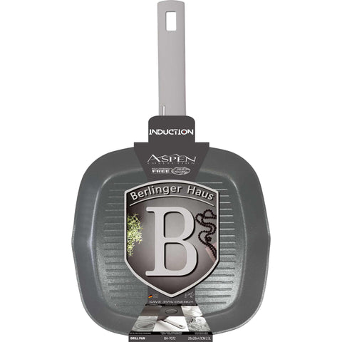 BH/7072, NUEVO, BH/7072N, Sartén grill 28 cm, gris mate, sartén grill 28 cm, sartén, sartén, sartén grill, batería de cocina, cocinar,Berlinger Haus, Promintra