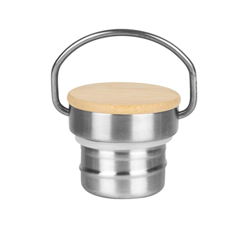 Termo Con Tapa De Bambú 0,6L