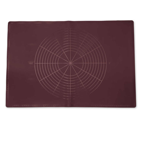 Product image of Baking mat silicone62x42cm. Part of the Leonardo Collection . Features: • Baking mat • Material: silicone • Size: 62*42 cm • Color: bordeaux. (Studio view). Official Berlinger Haus product, boosted by Promintra sl.