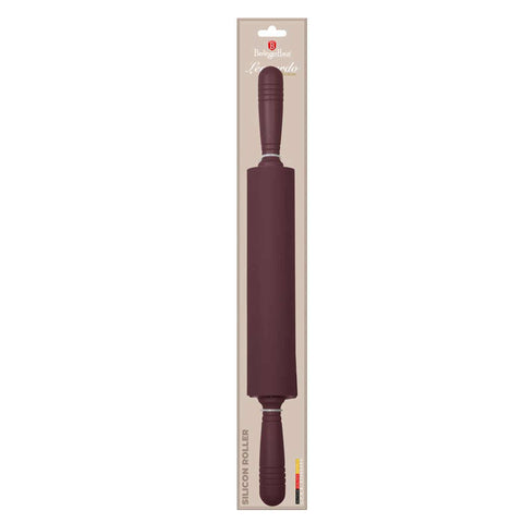 BH/7467, Rodillo de silicona, Burdeos mate, Utensilios para hornear, Rodillo