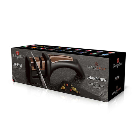 BH/7551, Afilador de cuchillos, Negro, Oro rosa, Afilador, Cuchillos y herramientas de corte