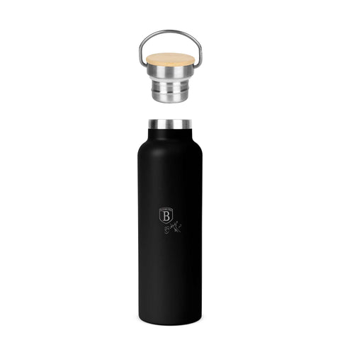 Flask with bamboo lid 0,6L
