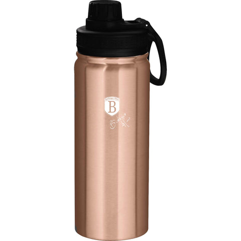 BH/7754, Botella deportiva 540 ml, oro rosa, botella deportiva, botella de agua, cantimplora,Metallic Line Rose Gold Edition, bottle, tea-coffee