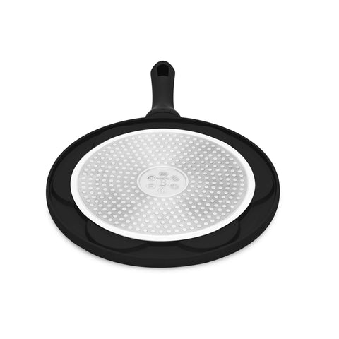BH/7793, BH/1444, Molde para panqueques de 7 agujeros, 26 cm, negro, molde para panqueques, aluminio fundido, molde para panqueques con agujeros, utensilios de cocina, cocina, sartenes, molde para crepes/panqueques