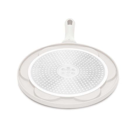 BH/7800, Molde para crepes con forma de animal, 7 agujeros, 26 cm, color crema mate, aluminio fundido, molde para crepes con agujeros, animal, utensilios de cocina, cocina, sartenes, molde para crepes/panqueques