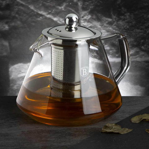 Tetera Redonda De Cristal Con Filtro 1L, Imagen lifestyle