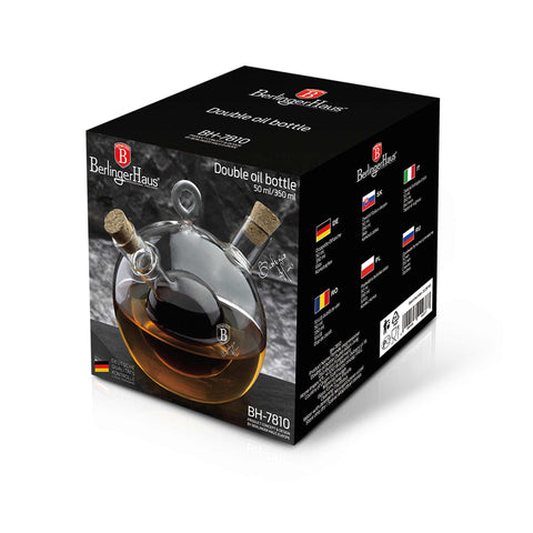 BH/7810, Botella de aceite de vidrio doble, Vidrio, Botella de aceite, Almacenamiento de alimentos, Botella