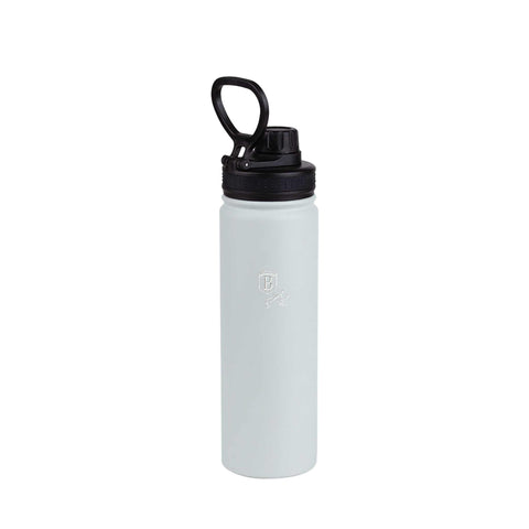 Product image of Sport bottle 540ml. Part of the Aspen Collection . Features: • Material: inner body 18/10 stainless steel • Capacity: 540 ml • Color: matt grey • Packing: half giftbox. (Studio view). Official Berlinger Haus product, boosted by Promintra sl.