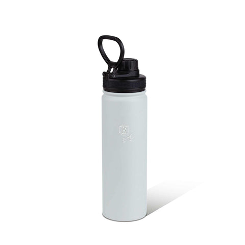 Product image of Sport bottle 540ml. Part of the Aspen Collection . Features: • Material: inner body 18/10 stainless steel • Capacity: 540 ml • Color: matt grey • Packing: half giftbox. (Studio view). Official Berlinger Haus product, boosted by Promintra sl.