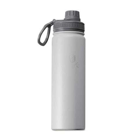 Product image of Sport bottle 540ml. Part of the Aspen Collection . Features: • Material: inner body 18/10 stainless steel • Capacity: 540 ml • Color: matt grey • Packing: half giftbox. (Studio view). Official Berlinger Haus product, boosted by Promintra sl.
