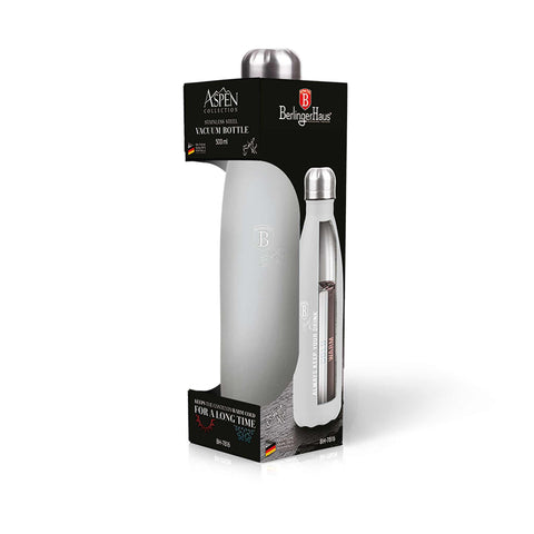 BH/7816, Vacuum flask bottle shape 0,5L, matt-grey, vacuum flask bottle , vacuum flask, thermos, bottle