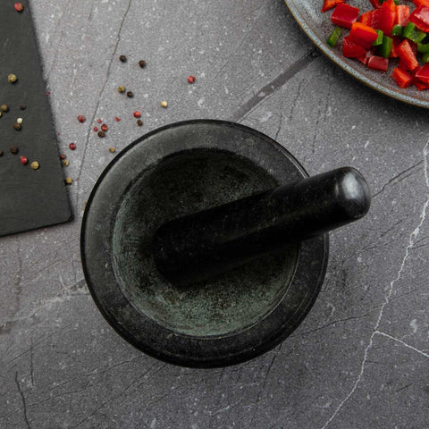 BH/7825,BL-3354,Mortero,Negro,Mortero,Granito,Utensilios de cocina,Mortero
