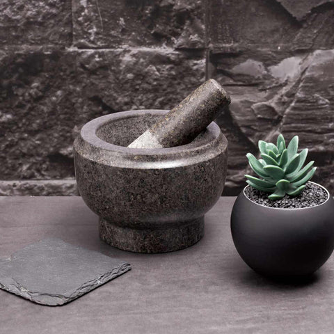 BH/7825,BL-3354,Mortero,Negro,Mortero,Granito,Utensilios de cocina,Mortero
