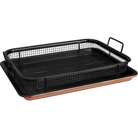 Bandeja De Horno Rectangular Con Cesta Metálica