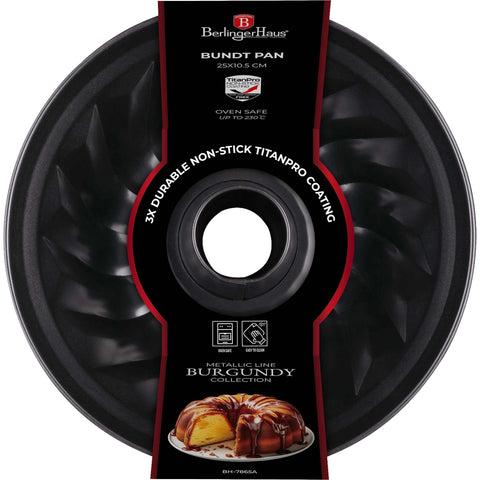 BH/7865, RENEW, BH/1543, Molde Bundt 25cm, burdeos, rojo, utensilios para hornear - molde bundt, molde bundt, utensilios para hornear, repostería, pasteles,Berlinger Haus, Promintra