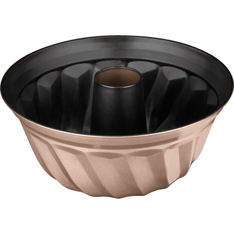 BH/7874, Forma Bundt de 25 cm, Ouro Rosa, Utensílios de Cozinha, Forma Bundt, Assar, Bolo